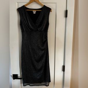 Motherhood metallic size medium stretchy dress